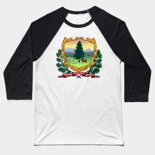 Vermont Coat of Arms Baseball T-Shirt